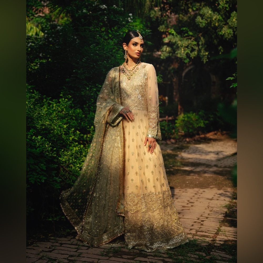 Elegant Gold and Cream Women's gown!